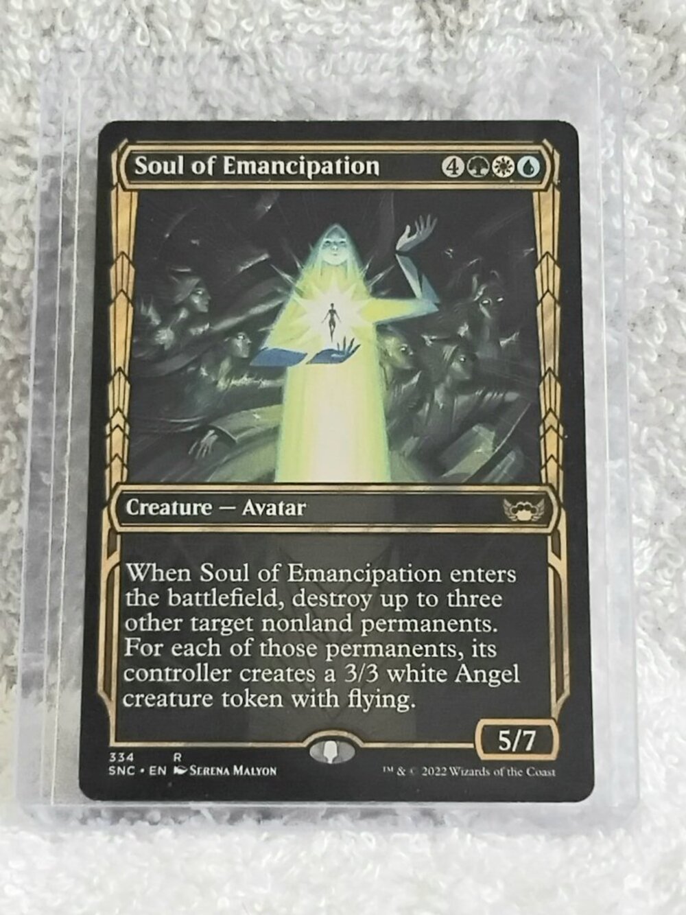 5/$20 Mint 2022 MTG Soul of Emancipation Rare Card 334 Deckmaster!!